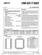 HM-6617/883 datasheet pdf Intersil