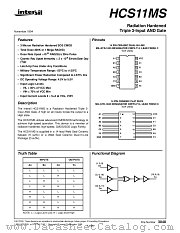 HCS11MS datasheet pdf Intersil