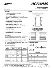 HCS32MS datasheet pdf Intersil