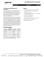 ICL7106 datasheet pdf Intersil