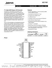 ICL7135 datasheet pdf Intersil