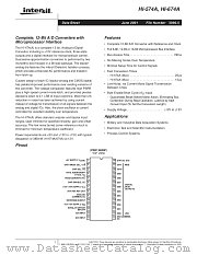 HI-674A/883 datasheet pdf Intersil