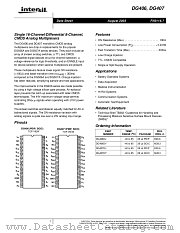 DG406 datasheet pdf Intersil