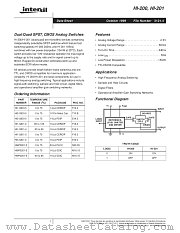 HI-200 datasheet pdf Intersil