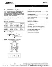 HI-307 datasheet pdf Intersil