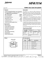 HFA1114 datasheet pdf Intersil