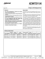 ICM7211 datasheet pdf Intersil