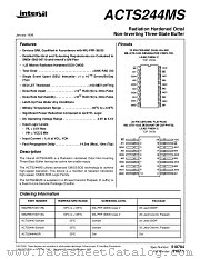 ACTS244MS datasheet pdf Intersil