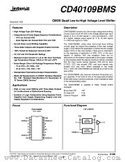 CD40109BMS datasheet pdf Intersil