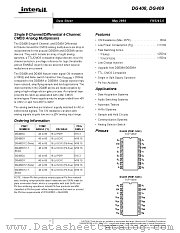 DG409 datasheet pdf Intersil