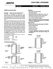 CD4017BMS datasheet pdf Intersil