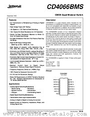 CD4066BMS datasheet pdf Intersil