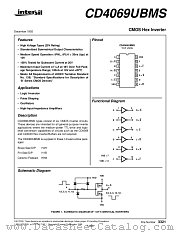 CD4069UBMS datasheet pdf Intersil