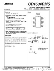CD4504BMS datasheet pdf Intersil