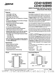 CD40193BMS datasheet pdf Intersil