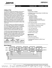 HSP43216 datasheet pdf Intersil