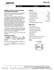 HFA1105 datasheet pdf Intersil