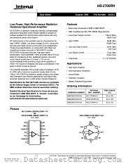 HS-2700RH datasheet pdf Intersil