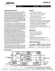 HSP50110 datasheet pdf Intersil