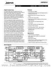 HSP50210 datasheet pdf Intersil