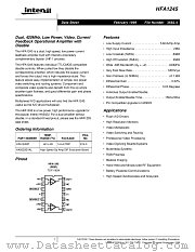 HFA1245 datasheet pdf Intersil