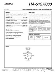 HA-5127/883 datasheet pdf Intersil