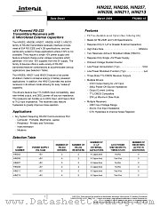 HIN206 datasheet pdf Intersil