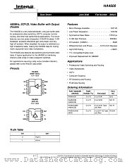 HA4600 datasheet pdf Intersil
