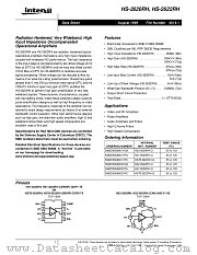 HS-22620RH datasheet pdf Intersil