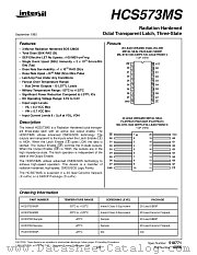 HCS573MS datasheet pdf Intersil