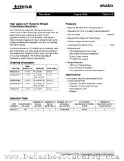 HIN202A datasheet pdf Intersil