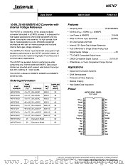 HI5767 datasheet pdf Intersil
