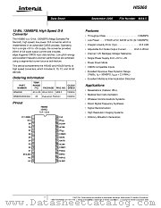 HI5860 datasheet pdf Intersil