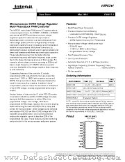 HIP6311 datasheet pdf Intersil