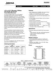 ISL8563 datasheet pdf Intersil