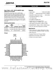ISL5729 datasheet pdf Intersil