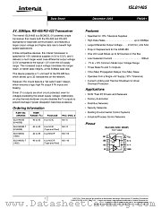 ISL81485 datasheet pdf Intersil
