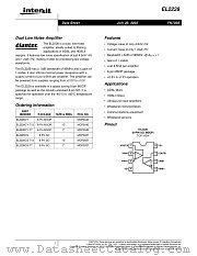 EL2228 datasheet pdf Intersil