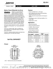 EL1511 datasheet pdf Intersil