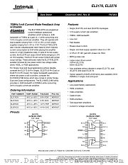 EL2276 datasheet pdf Intersil