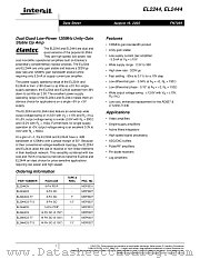 EL2244 datasheet pdf Intersil