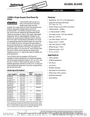 EL2250 datasheet pdf Intersil