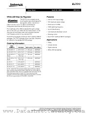 EL7513 datasheet pdf Intersil