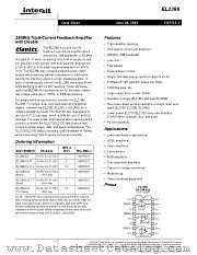 EL2386 datasheet pdf Intersil
