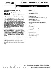 EL5444 datasheet pdf Intersil