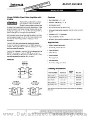 EL5197 datasheet pdf Intersil