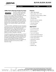 EL5220 datasheet pdf Intersil