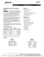 EL5221 datasheet pdf Intersil