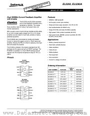 EL5293 datasheet pdf Intersil