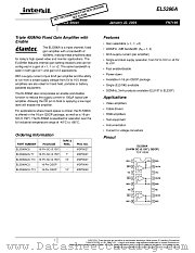 EL5396A datasheet pdf Intersil